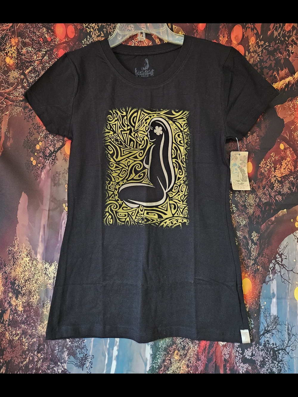 Hinano Tahiti Women's Fitted Tee Anela Design